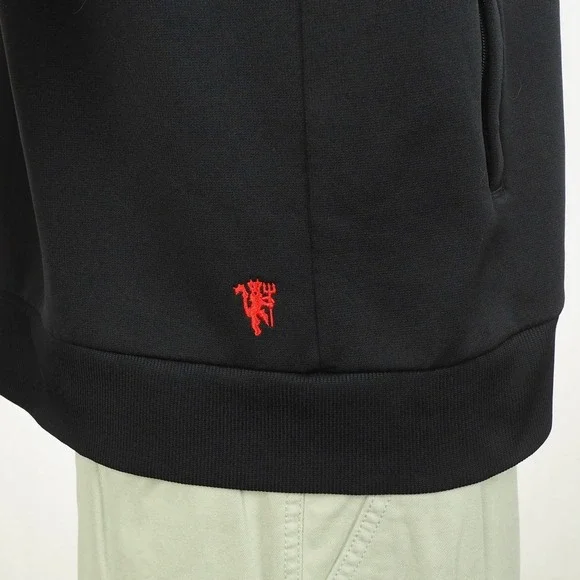 Adidas Manchester United FC Full-Zip Hoodie Jacket Mens Large Soccer Sweatshirt - Picture 4 of 5